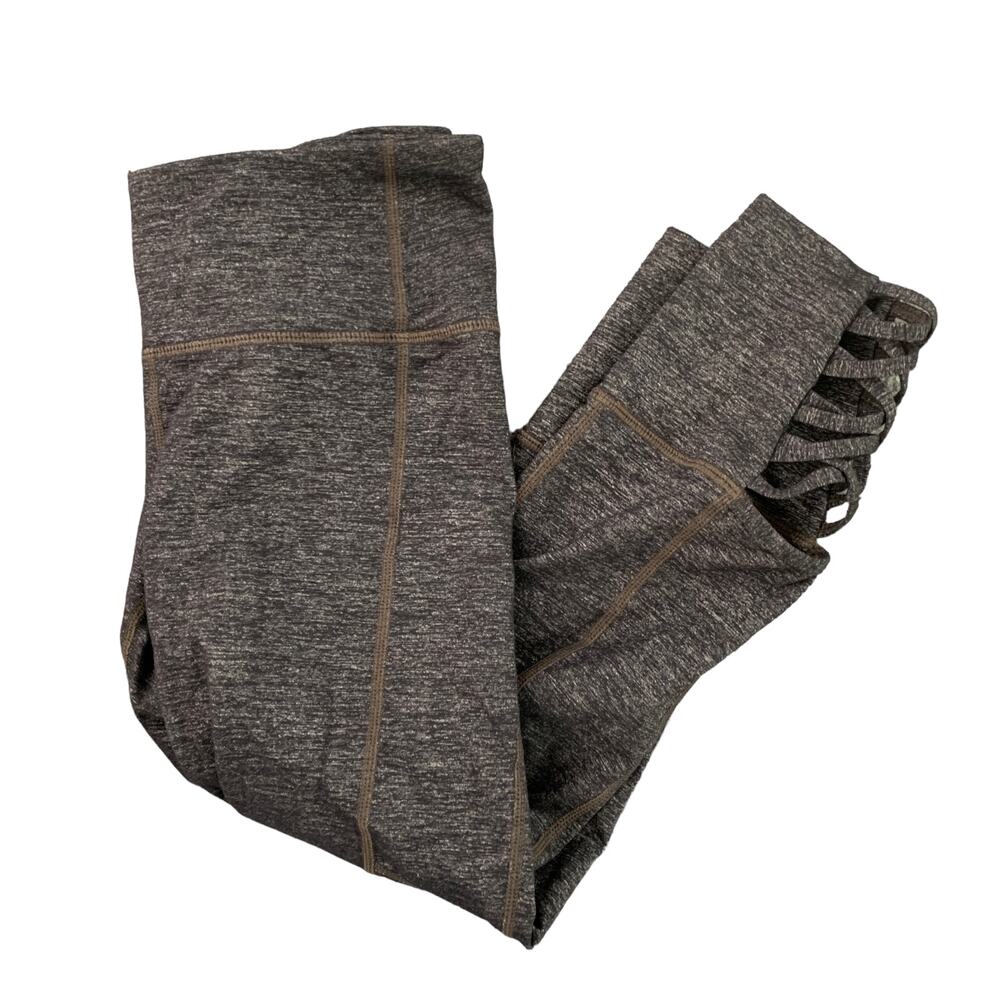 Athleta Heathered Gray Capri Leggings XS